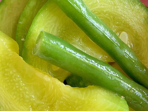 カボッキーとインゲンのニンニク炒め